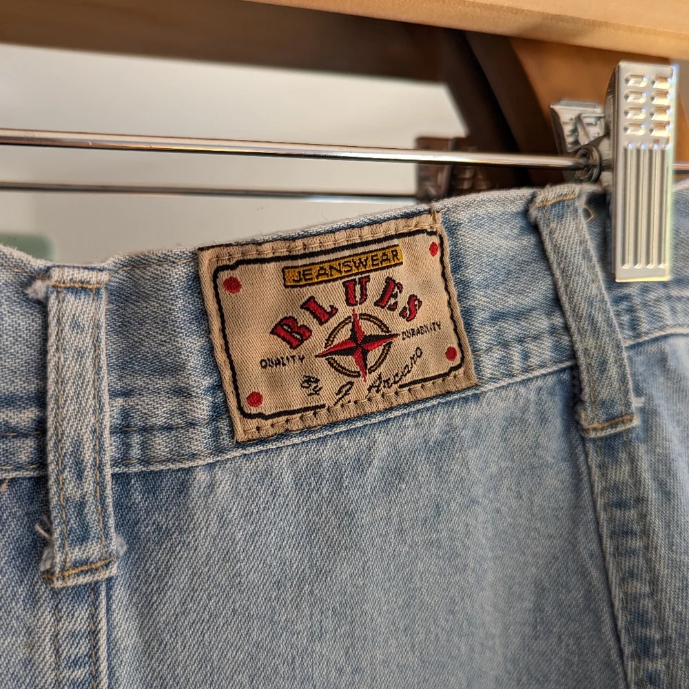 🌿 Vintage - Light blue denim skirt - Picture 3 of 5